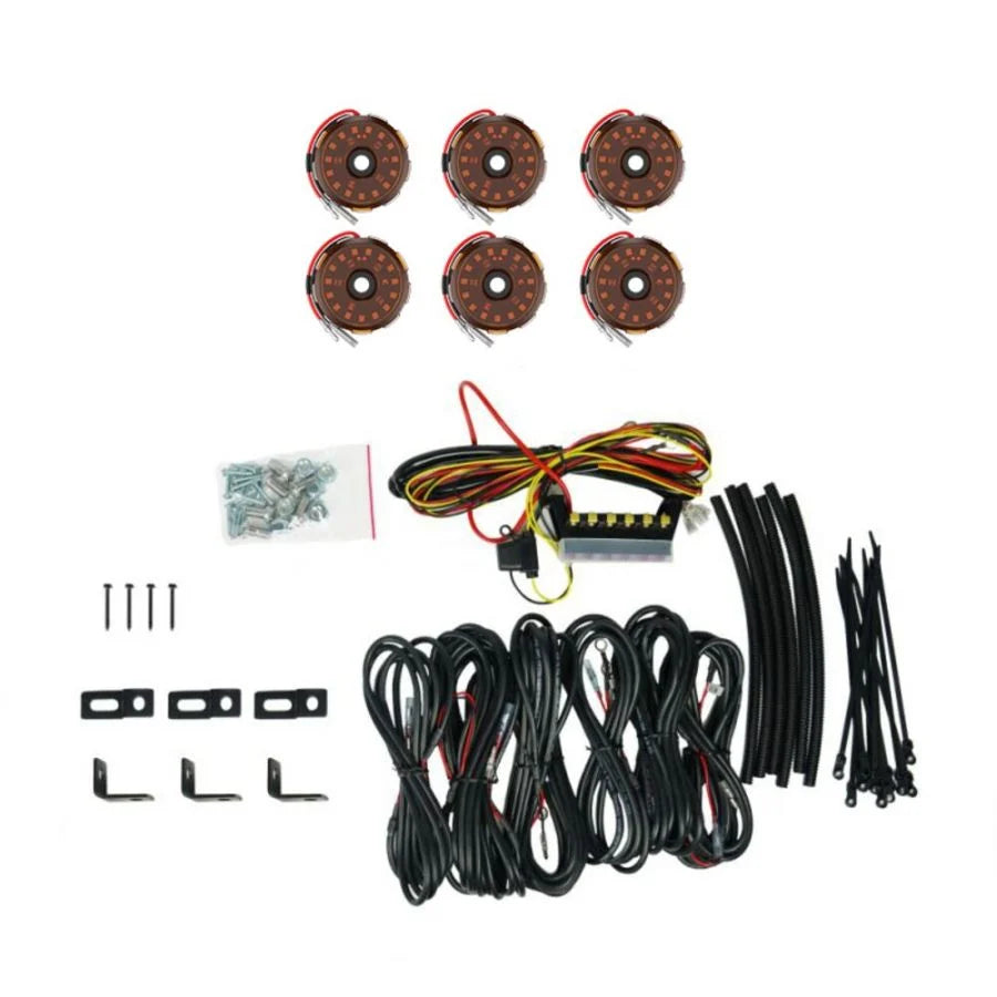 KC HiLiTES KC Cyclone V2 LED 6-Light - Rock Light Kit