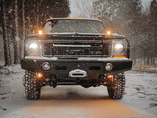 Squarebody Ditch Light Mounts (1973-1980 Chevy/GMC) – No Drill Bolt-On Brackets