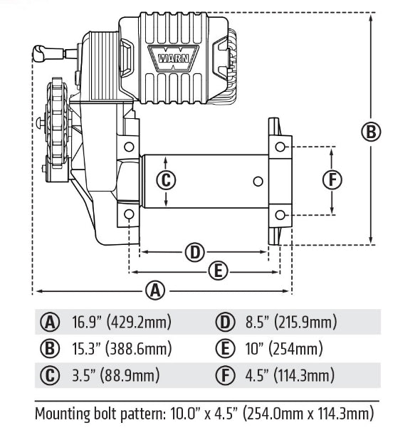 Warn M8274 10K WIRE | 106170
