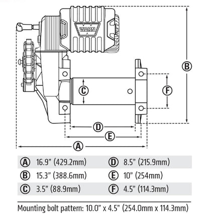 Warn M8274 10K WIRE | 106170