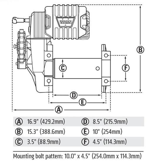 Warn M8274 10K WIRE | 106170