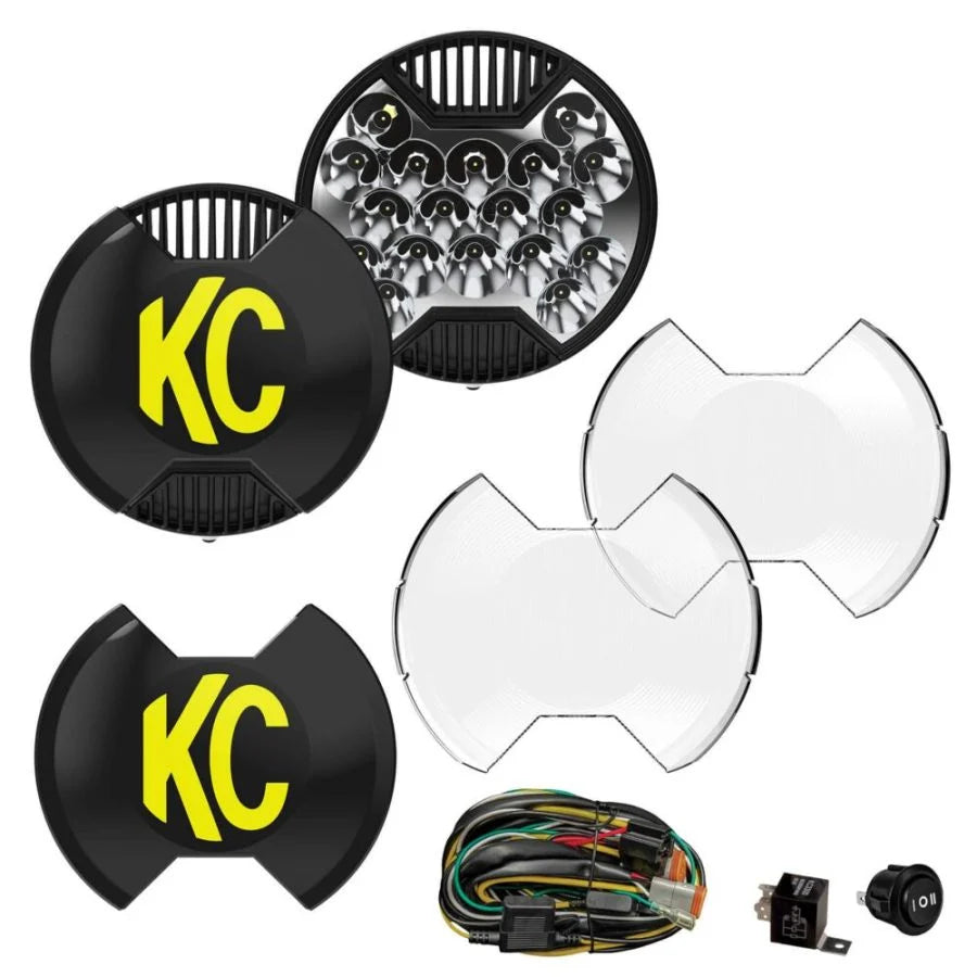 KC HiLiTES SlimLite® 8" LED - Master Kit - Pair | 0108