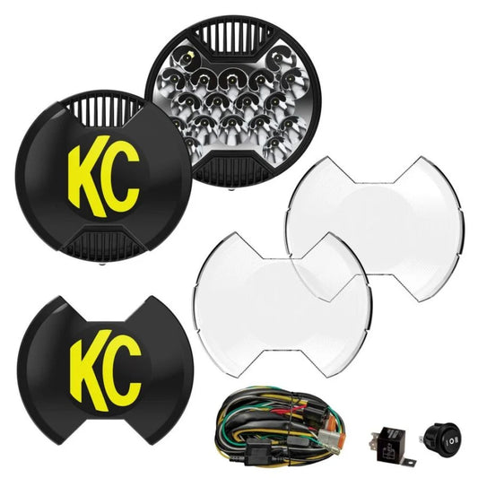 KC HiLiTES SlimLite® 8" LED - Master Kit - Pair | 0108