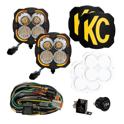 KC HiLiTES FLEX ERA® 4 - 2-Light Master LED Light Pod Kit | 0289