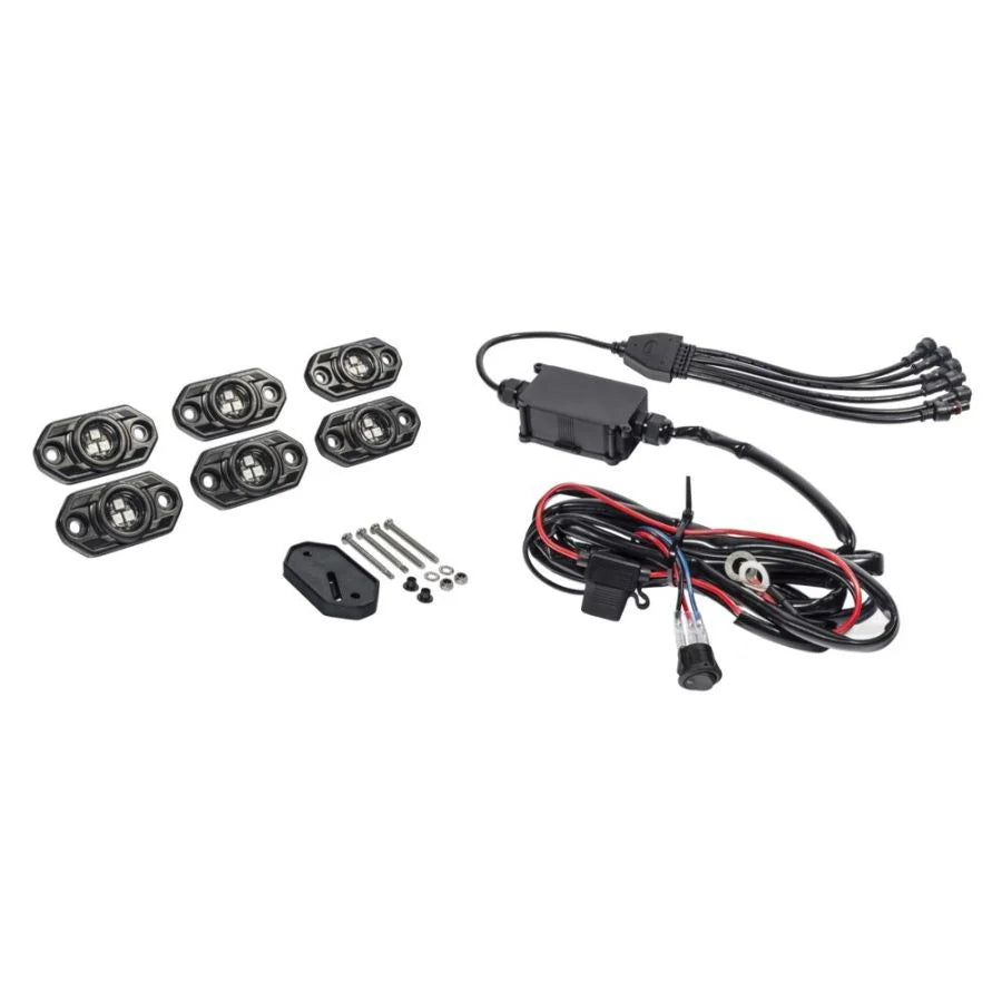 KC HiLiTES C-Series RGB Multi-Color Multi-Use LED 6-Light System - 5W Flood Beam | 0339