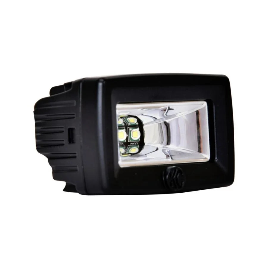 KC HiLiTES 2" C-Series C2 LED - 2-Light System - Backup - 20W Flood Beam | 0519