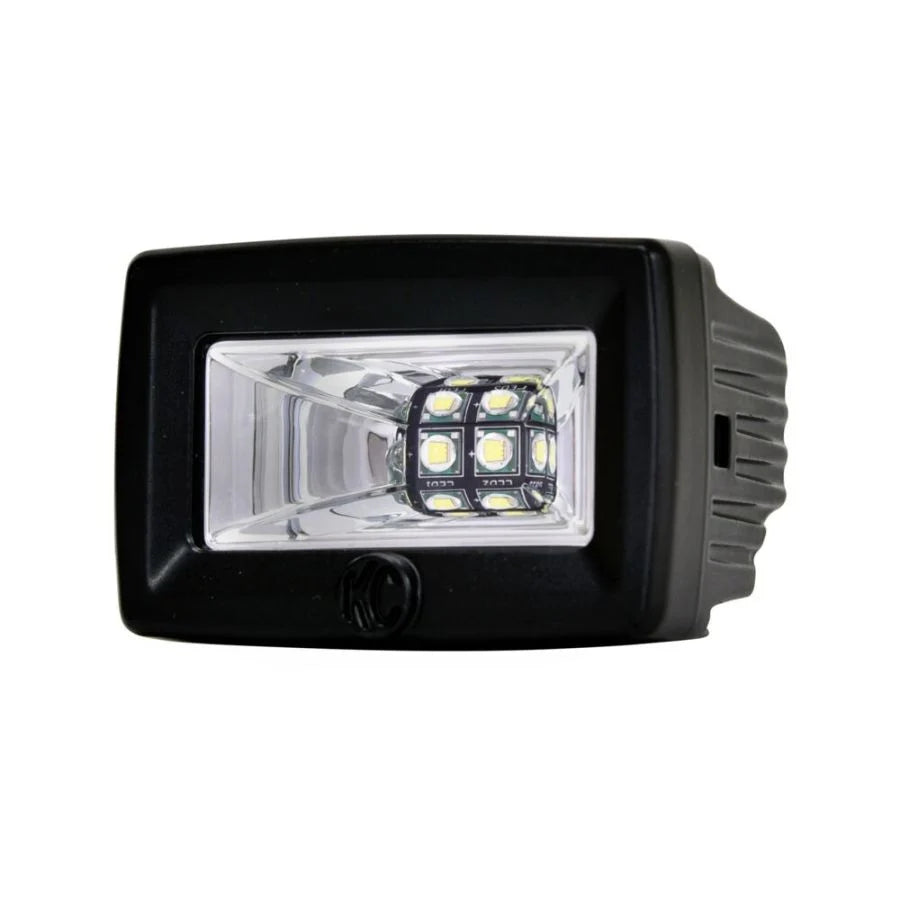 KC HiLiTES 2" C-Series C2 LED - 2-Light System - Backup - 20W Flood Beam | 0519