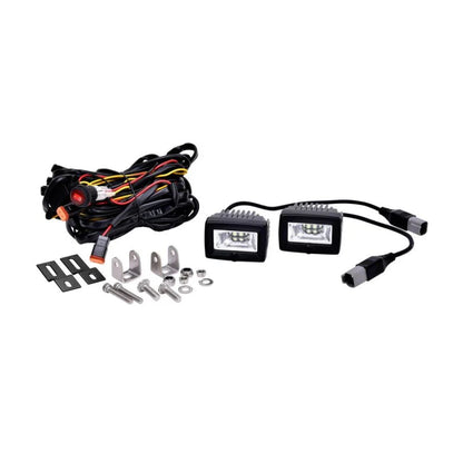 KC HiLiTES 2" C-Series C2 LED - 2-Light System - Backup - 20W Flood Beam | 0519