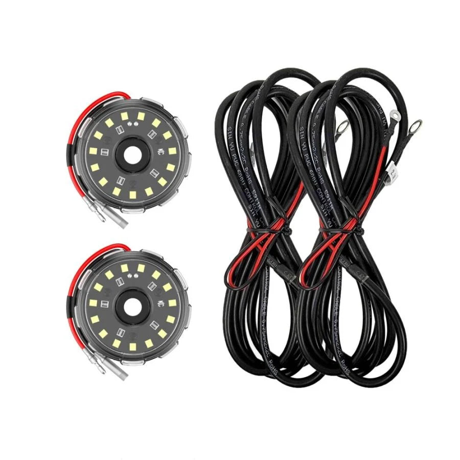 KC HiLiTES Two-Light Add-On Cyclone V2 Kit - Clear