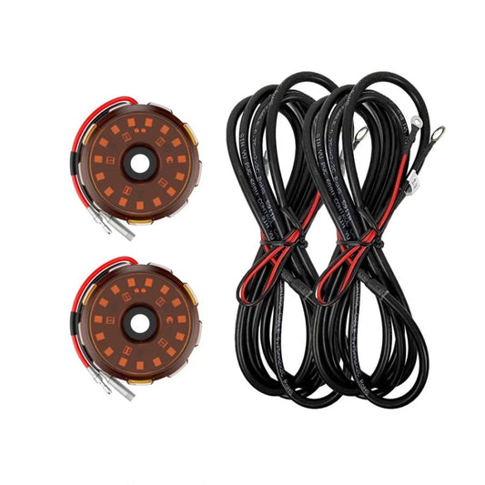 KC HiLiTES Two-Light Add-On Cyclone V2 Kit - Amber