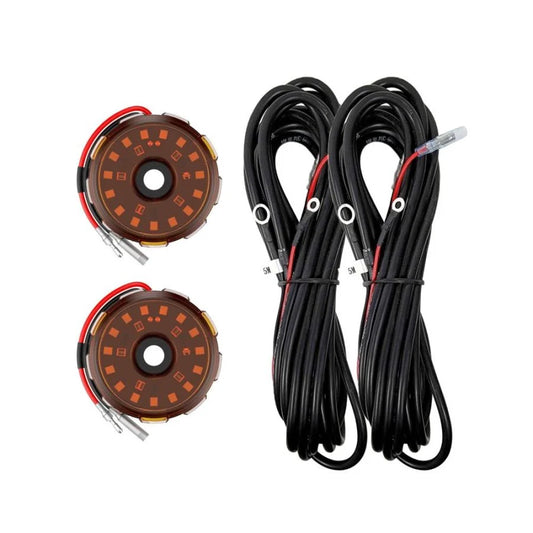 KC HiLiTES Two-Light Add-On Cyclone V2 Kit - Amber