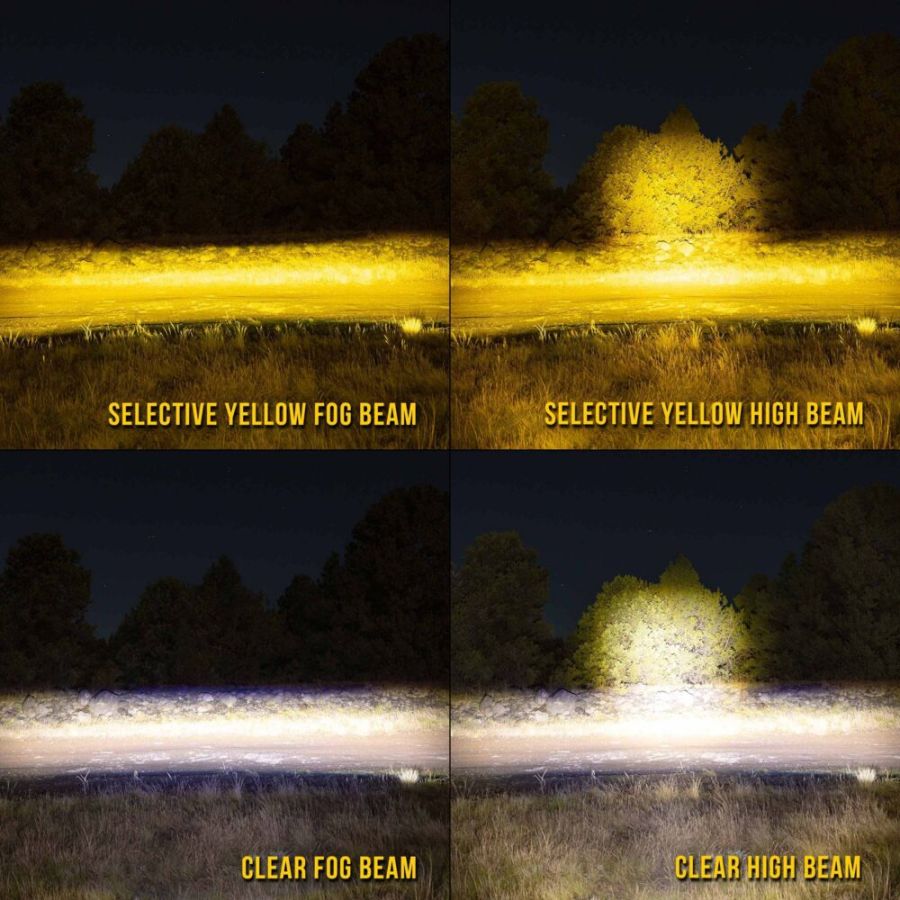 KC HiLiTES FLEX ERA® 3 Dual Mode SAE Fog LED Light Pods - 2-Light Master Kit | 0284