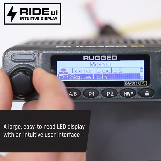 Rugged Radios Radio Kit - Rambler G4 GMRS Mobile Radio with Antenna | RK-G4