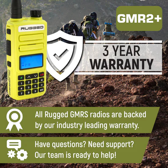 Rugged Radios GO BAG - High Visibility GMR2 PLUS Emergency Radio Bundle | RUGGED-GOBAG