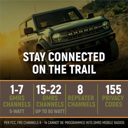 Rugged Radios Radio Kit - Rambler G4 GMRS Mobile Radio with Antenna | RK-G4