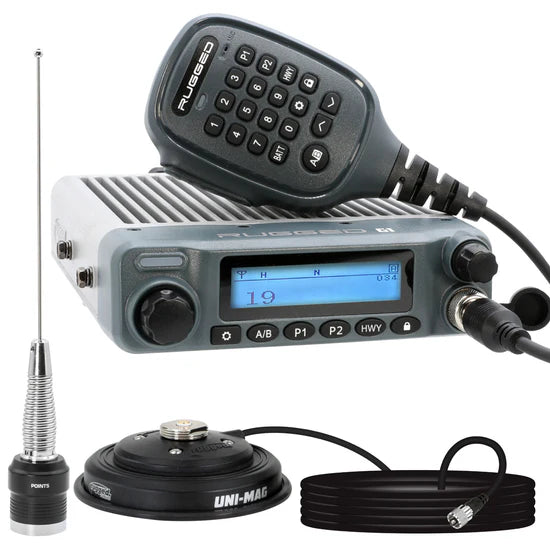 Rugged Radios G1 ADVENTURE SERIES Waterproof GMRS Mobile Radio Kit with Antenna | RK-G1