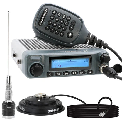 Rugged Radios G1 ADVENTURE SERIES Waterproof GMRS Mobile Radio Kit with Antenna | RK-G1