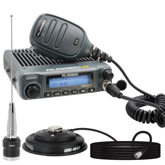 Rugged Radios Radio Kit - Rambler G4 GMRS Mobile Radio with Antenna | RK-G4