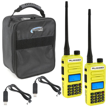 Rugged Radios GO BAG - High Visibility GMR2 PLUS Emergency Radio Bundle | RUGGED-GOBAG
