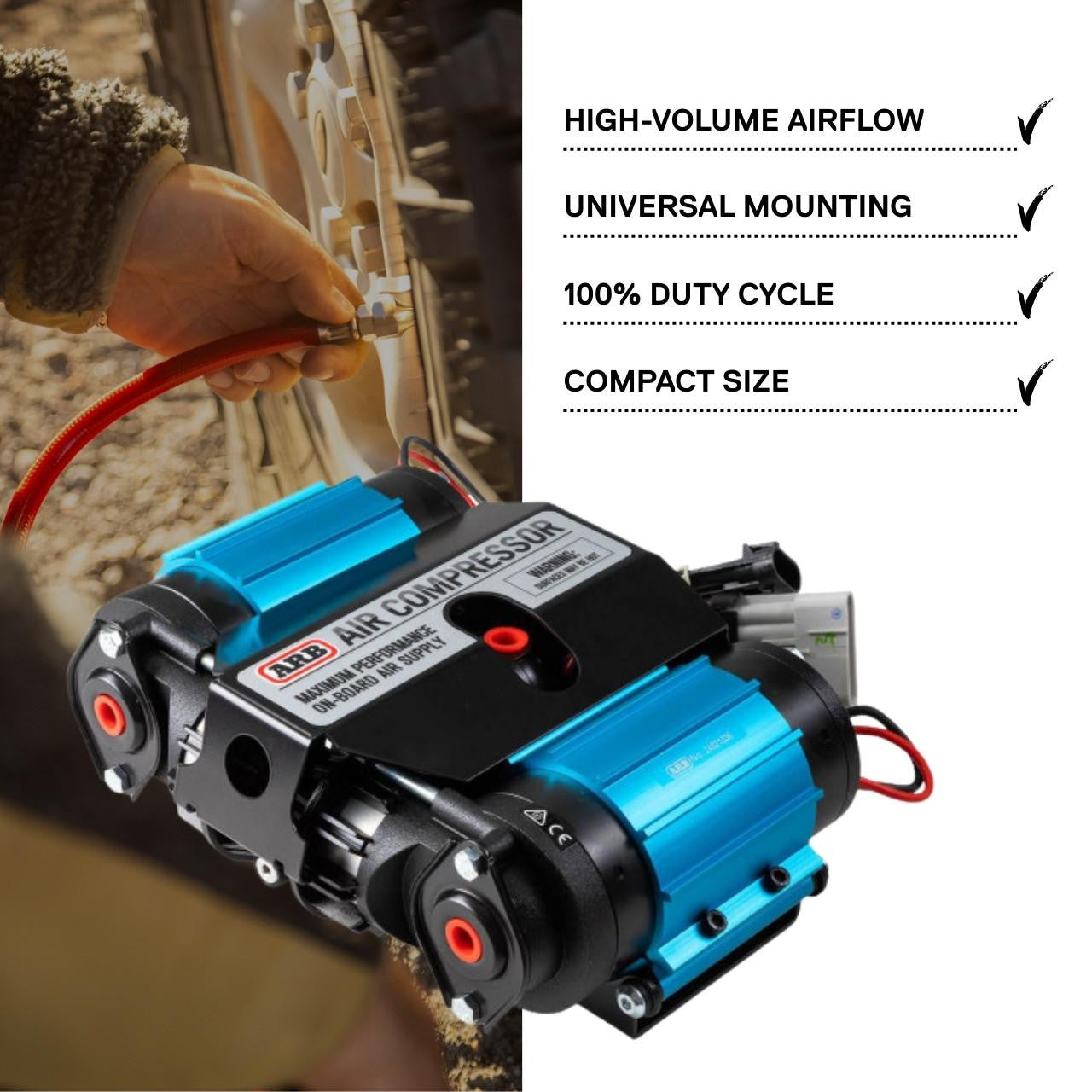 ARB Twin Motor Onboard 12V Air Compressor | CKMTA12