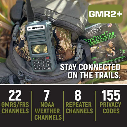 Rugged Radios 2 Pack - Rugged GMR2 PLUS - GMRS and FRS Two Way Handheld Radios | GMR2-PLUS-2-PACK