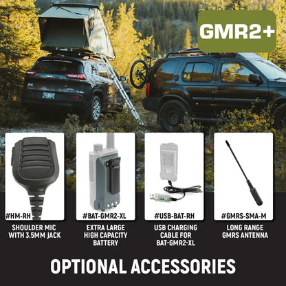 Rugged Radios 2 Pack - Rugged GMR2 PLUS - GMRS and FRS Two Way Handheld Radios | GMR2-PLUS-2-PACK